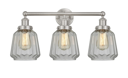 INNOVATIONS 616-3W-SN-G142 Chatham 3 Light 24.5 inch Bath Vanity Light Brushed Satin Nickel