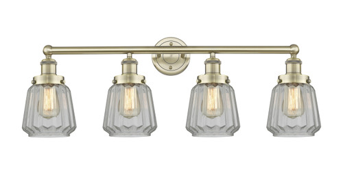 INNOVATIONS 616-4W-AB-G142 Chatham 4 33.5 inch Bath Vanity Light Antique Brass