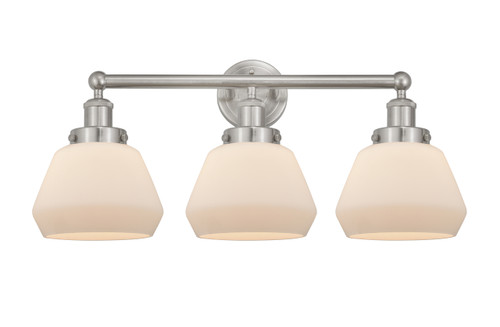INNOVATIONS 616-3W-SN-G171 Fulton 3 Light 24.5 inch Bath Vanity Light Brushed Satin Nickel