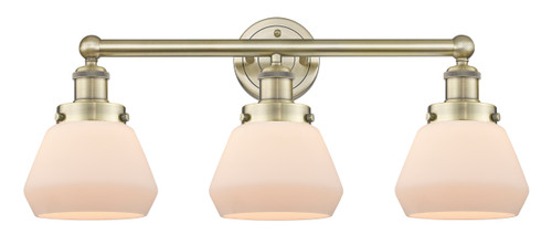 INNOVATIONS 616-3W-AB-G171 Fulton 3 24.5 inch Bath Vanity Light Antique Brass