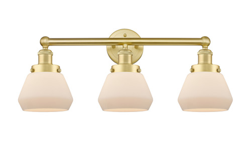 INNOVATIONS 616-3W-SG-G171 Fulton 3 24.5 inch Bath Vanity Light Satin Gold