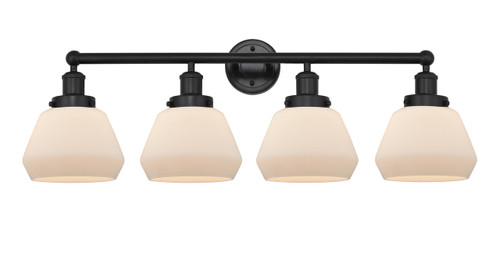 INNOVATIONS 616-4W-BK-G171 Fulton 4 Light 33.5 inch Bath Vanity Light Matte Black