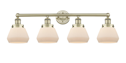 INNOVATIONS 616-4W-AB-G171 Fulton 4 33.5 inch Bath Vanity Light Antique Brass