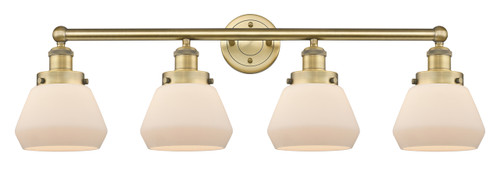 INNOVATIONS 616-4W-BB-G171 Fulton 4 33.5 inch Bath Vanity Light Brushed Brass