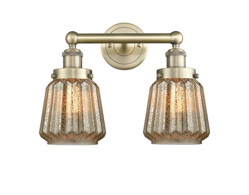 INNOVATIONS 616-2W-AB-G146 Chatham 2 15.5 inch Bath Vanity Light Antique Brass