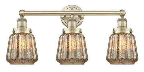 INNOVATIONS 616-3W-AB-G146 Chatham 3 24.5 inch Bath Vanity Light Antique Brass