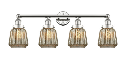 INNOVATIONS 616-4W-PN-G146 Chatham 4 33.5 inch Bath Vanity Light Polished Nickel