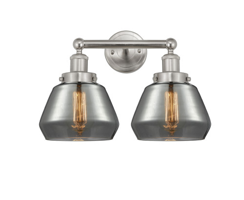 INNOVATIONS 616-2W-SN-G173 Fulton 2 Light 15.5 inch Bath Vanity Light Brushed Satin Nickel
