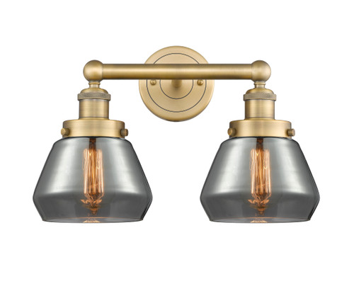 INNOVATIONS 616-2W-BB-G173 Fulton 2 15.5 inch Bath Vanity Light Brushed Brass