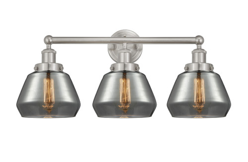 INNOVATIONS 616-3W-SN-G173 Fulton 3 Light 24.5 inch Bath Vanity Light Brushed Satin Nickel