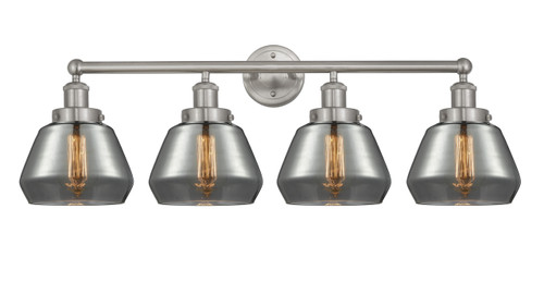 INNOVATIONS 616-4W-SN-G173 Fulton 4 Light 33.5 inch Bath Vanity Light Brushed Satin Nickel
