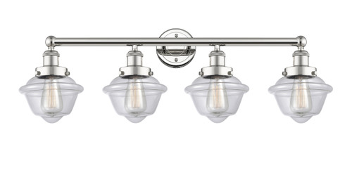INNOVATIONS 616-4W-PN-G532 Oxford 4 33.5 inch Bath Vanity Light Polished Nickel
