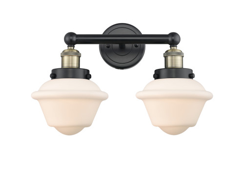 INNOVATIONS 616-2W-BAB-G531 Oxford 2 15.5 inch Bath Vanity Light Black Antique Brass