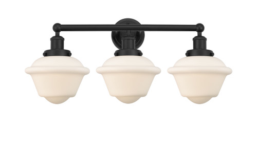 INNOVATIONS 616-3W-BK-G531 Oxford 3 Light 24.5 inch Bath Vanity Light Matte Black