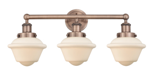 INNOVATIONS 616-3W-AC-G531 Oxford 3 24.5 inch Bath Vanity Light Antique Copper