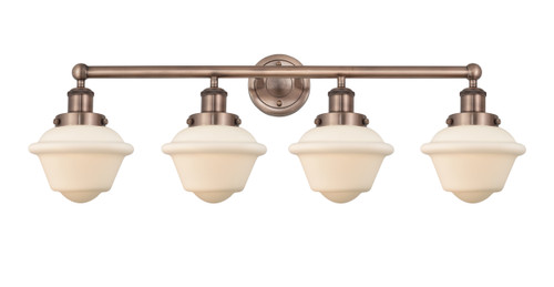 INNOVATIONS 616-4W-AC-G531 Oxford 4 33.5 inch Bath Vanity Light Antique Copper