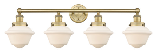 INNOVATIONS 616-4W-BB-G531 Oxford 4 33.5 inch Bath Vanity Light Brushed Brass