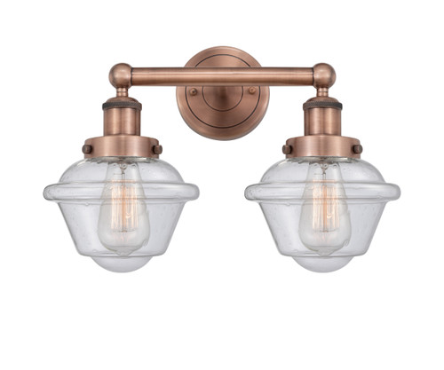 INNOVATIONS 616-2W-AC-G534 Oxford 2 15.5 inch Bath Vanity Light Antique Copper