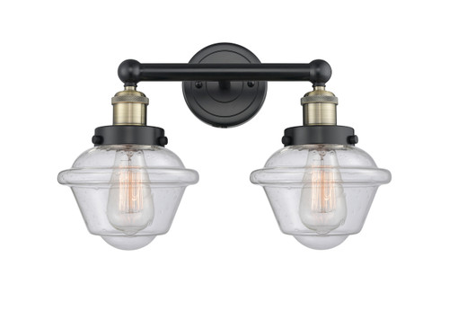 INNOVATIONS 616-2W-BAB-G534 Oxford 2 15.5 inch Bath Vanity Light Black Antique Brass