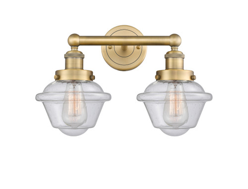 INNOVATIONS 616-2W-BB-G534 Oxford 2 15.5 inch Bath Vanity Light Brushed Brass