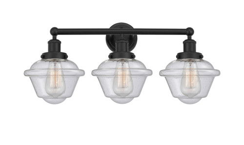 INNOVATIONS 616-3W-BK-G534 Oxford 3 Light 24.5 inch Bath Vanity Light Matte Black