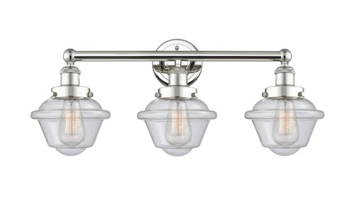 INNOVATIONS 616-3W-PN-G534 Oxford 3 24.5 inch Bath Vanity Light Polished Nickel