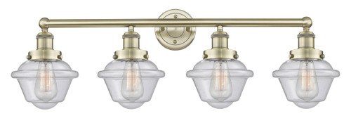 INNOVATIONS 616-4W-AB-G534 Oxford 4 33.5 inch Bath Vanity Light Antique Brass