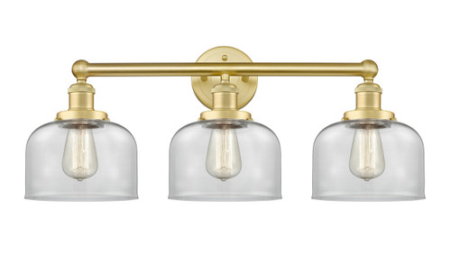 INNOVATIONS 616-3W-SG-G72 Bell 3 24.5 inch Bath Vanity Light Satin Gold
