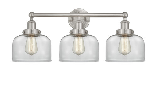 INNOVATIONS 616-3W-SN-G72 Bell 3 Light 24.5 inch Bath Vanity Light Brushed Satin Nickel