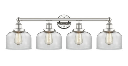 INNOVATIONS 616-4W-PN-G72 Bell 4 33.5 inch Bath Vanity Light Polished Nickel