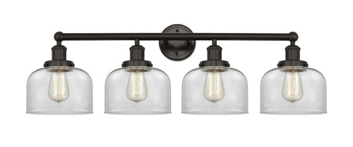 INNOVATIONS 616-4W-OB-G72 Bell 4 Light 33.5 inch Bath Vanity Light Oil Rubbed Bronze