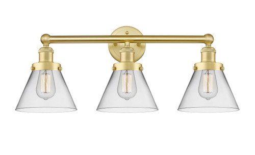 INNOVATIONS 616-3W-SG-G42 Cone 3 25.75 inch Bath Vanity Light Satin Gold