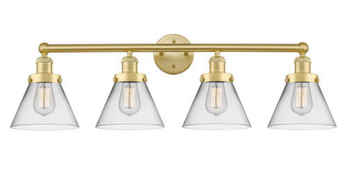INNOVATIONS 616-4W-SG-G42 Cone 4 34.75 inch Bath Vanity Light Satin Gold