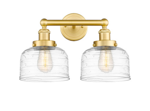 INNOVATIONS 616-2W-SG-G713 Bell 2 15.5 inch Bath Vanity Light Satin Gold