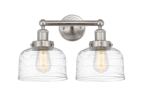 INNOVATIONS 616-2W-SN-G713 Bell 2 Light 15.5 inch Bath Vanity Light Brushed Satin Nickel