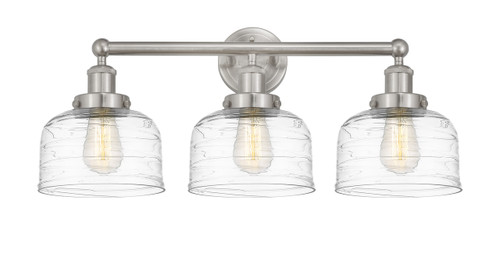 INNOVATIONS 616-3W-SN-G713 Bell 3 Light 24.5 inch Bath Vanity Light Brushed Satin Nickel
