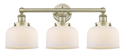 INNOVATIONS 616-3W-AB-G71 Bell 3 24.5 inch Bath Vanity Light Antique Brass