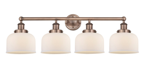 INNOVATIONS 616-4W-AC-G71 Bell 4 33.5 inch Bath Vanity Light Antique Copper