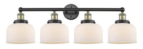 INNOVATIONS 616-4W-BAB-G71 Bell 4 33.5 inch Bath Vanity Light Black Antique Brass
