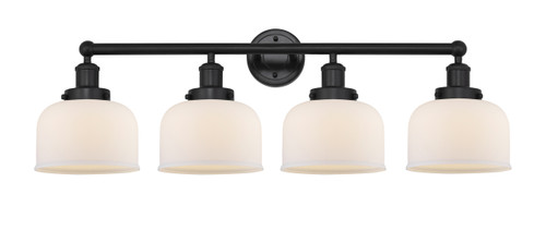 INNOVATIONS 616-4W-BK-G71 Bell 4 Light 33.5 inch Bath Vanity Light Matte Black