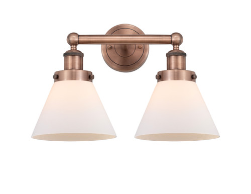 INNOVATIONS 616-2W-AC-G41 Cone 2 16.75 inch Bath Vanity Light Antique Copper