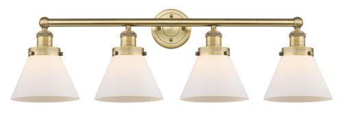 INNOVATIONS 616-4W-BB-G41 Cone 4 34.75 inch Bath Vanity Light Brushed Brass