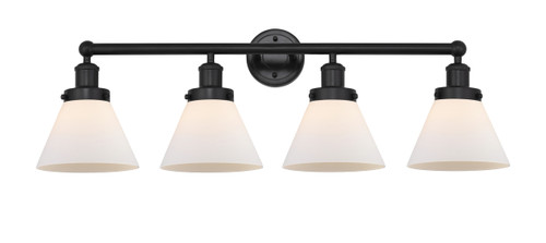 INNOVATIONS 616-4W-BK-G41 Cone 4 Light 34.75 inch Bath Vanity Light Matte Black