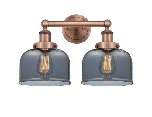 INNOVATIONS 616-2W-AC-G73 Bell 2 15.5 inch Bath Vanity Light Antique Copper