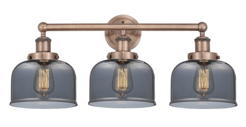 INNOVATIONS 616-3W-AC-G73 Bell 3 24.5 inch Bath Vanity Light Antique Copper