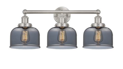 INNOVATIONS 616-3W-SN-G73 Bell 3 Light 24.5 inch Bath Vanity Light Brushed Satin Nickel
