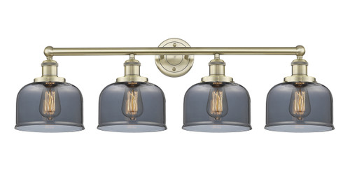 INNOVATIONS 616-4W-AB-G73 Bell 4 33.5 inch Bath Vanity Light Antique Brass