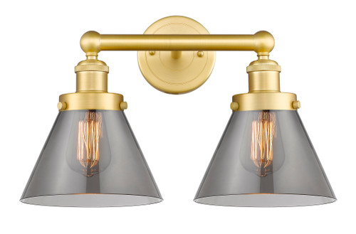 INNOVATIONS 616-2W-SG-G43 Cone 2 15.5 inch Bath Vanity Light Satin Gold