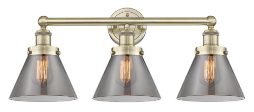 INNOVATIONS 616-3W-AB-G43 Cone 3 24.5 inch Bath Vanity Light Antique Brass