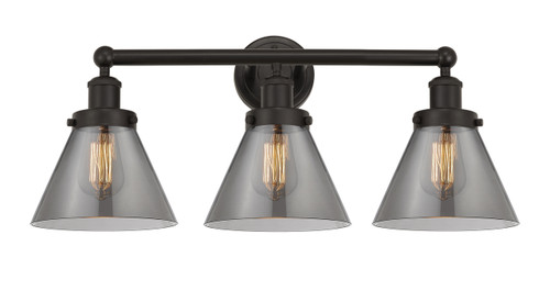 INNOVATIONS 616-3W-OB-G43 Cone 3 Light 24.5 inch Bath Vanity Light Oil Rubbed Bronze